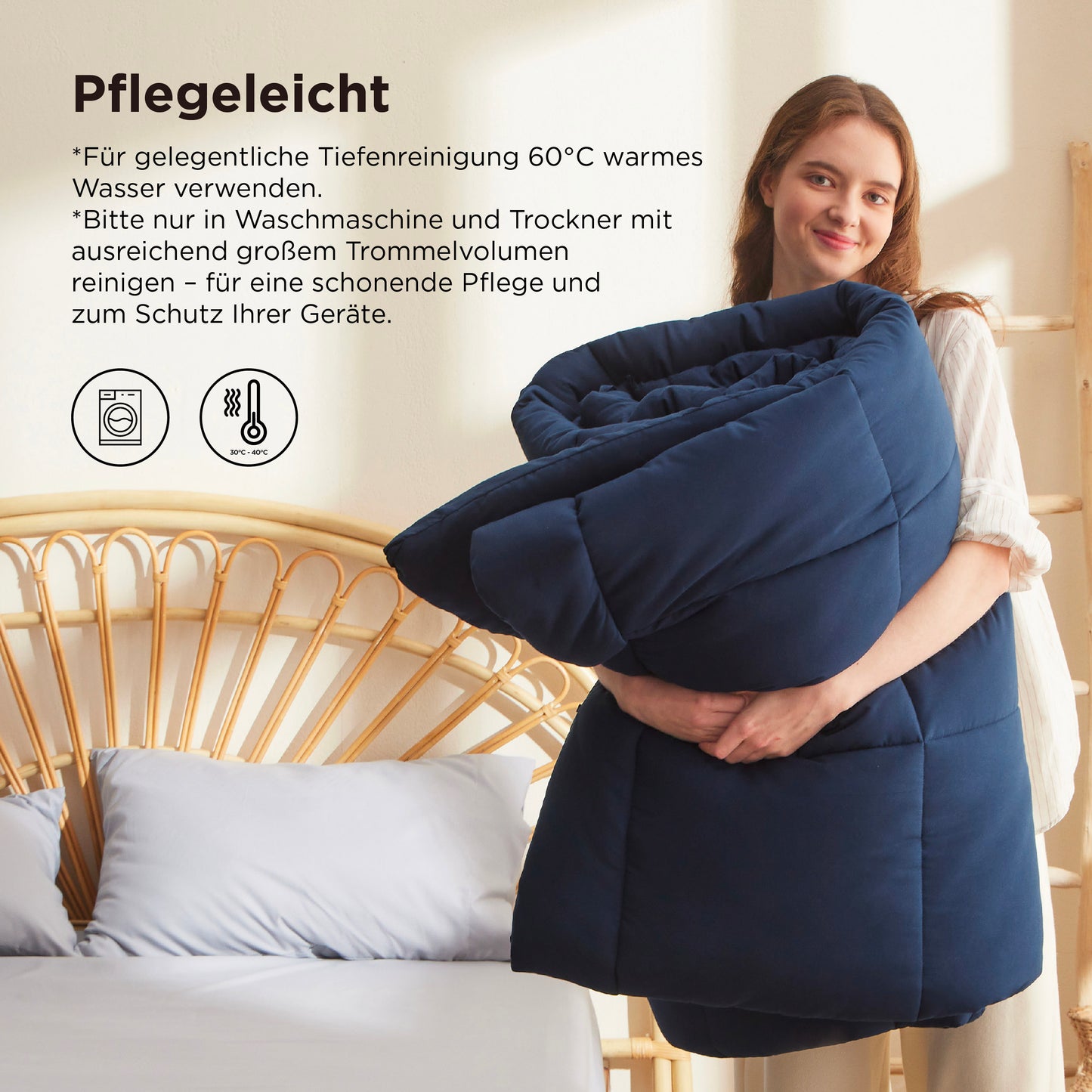 GentleSoft™ Daunen-Alternative Bettdecke 450 g/m²