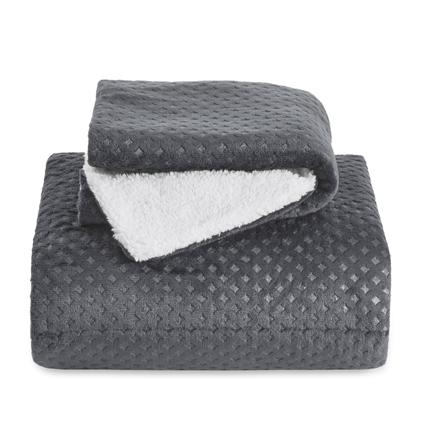 Flauschiges Fleece Bettwäsche Set mit Waffelstruktur