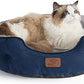 Rundes Flanell-Katzenbett