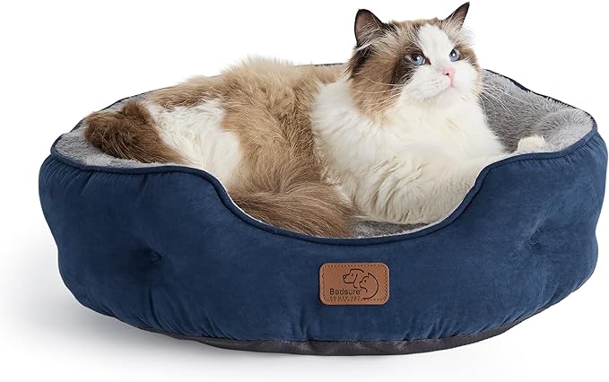 Rundes Flanell-Katzenbett