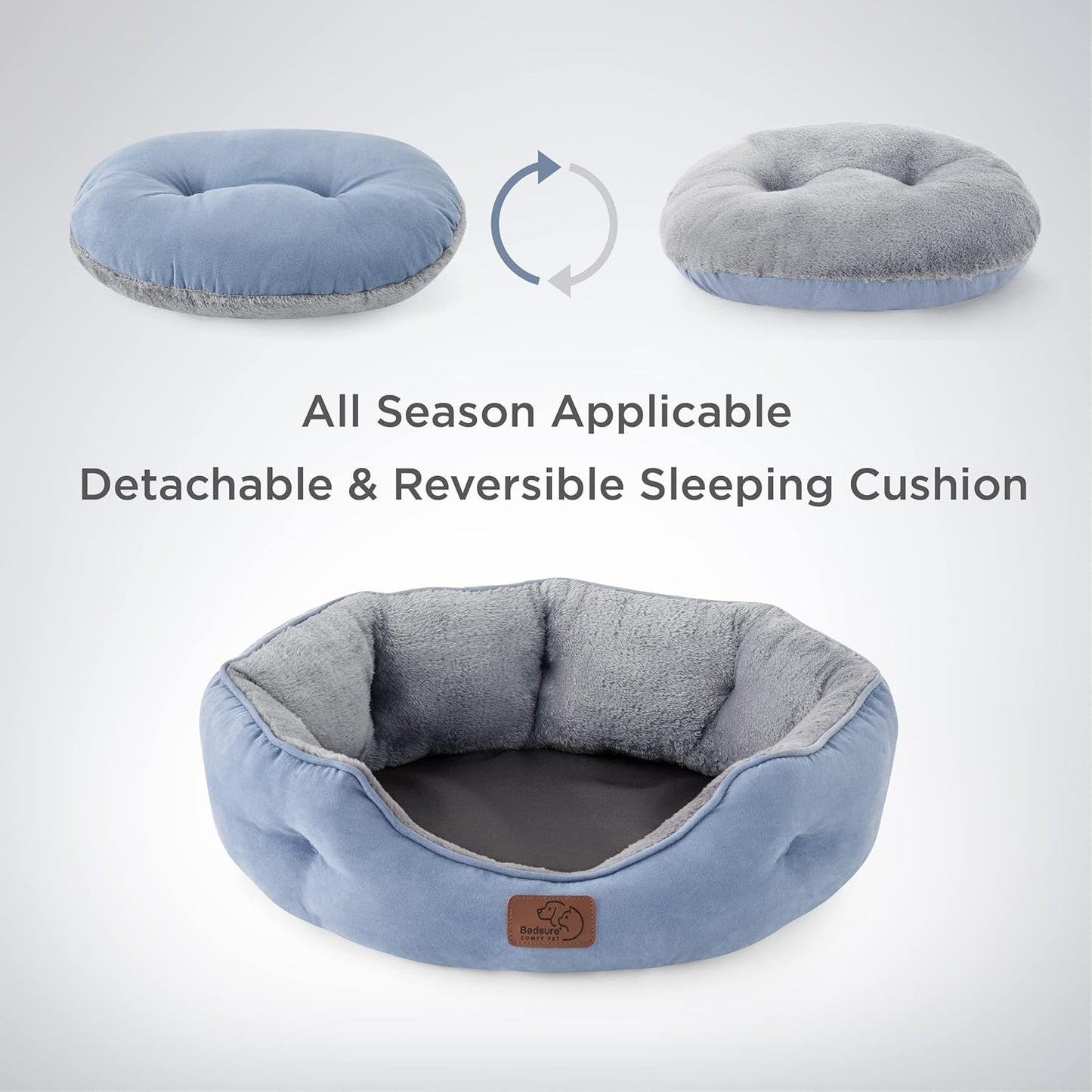 Rundes Flanell-Katzenbett