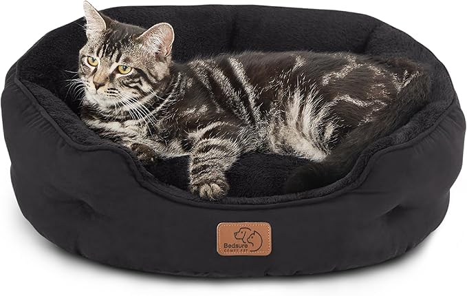 Rundes Flanell-Katzenbett