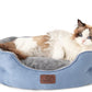Rundes Flanell-Katzenbett