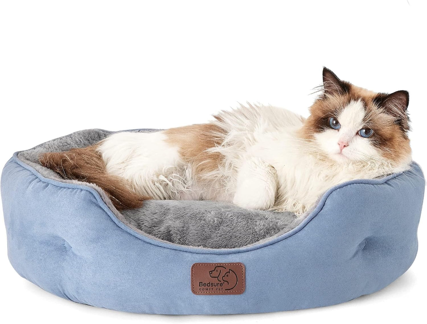 Rundes Flanell-Katzenbett