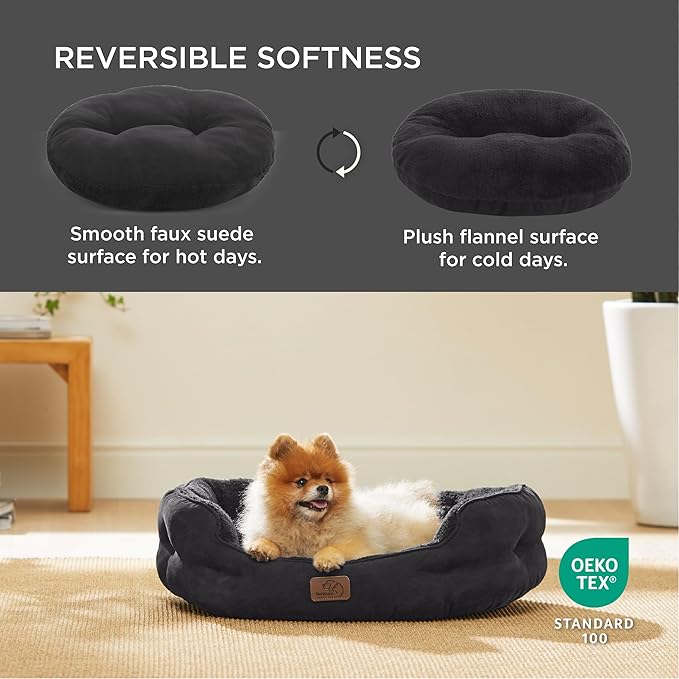Rundes Flanell-Katzenbett