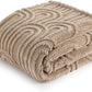 Bogen-Design Flauschige Sherpa Decke