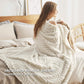 Bogen-Design Flauschige Sherpa Decke