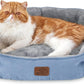 Rundes Flanell-Katzenbett