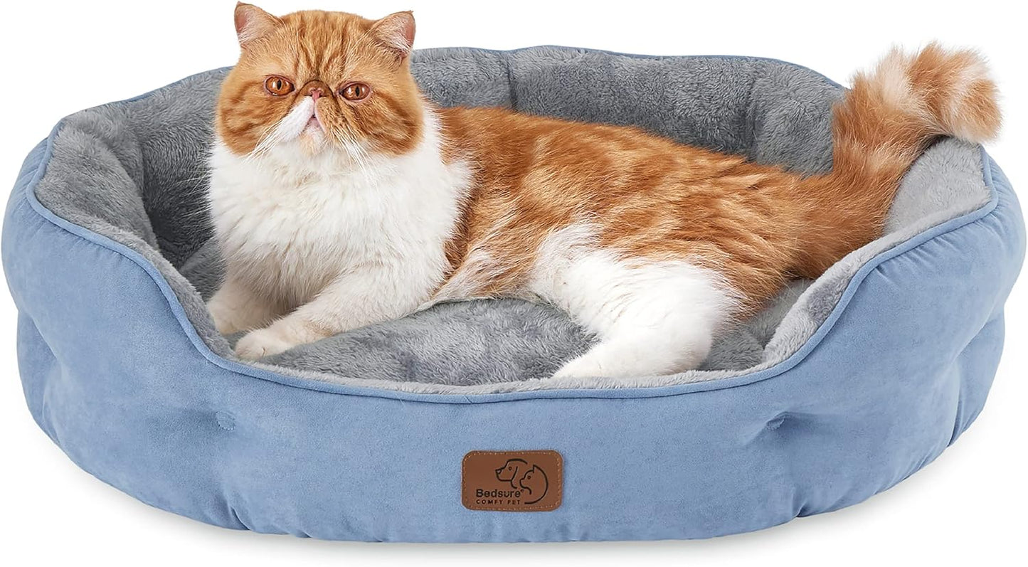 Rundes Flanell-Katzenbett