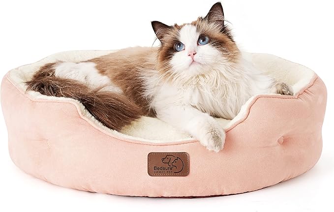 Rundes Flanell-Katzenbett
