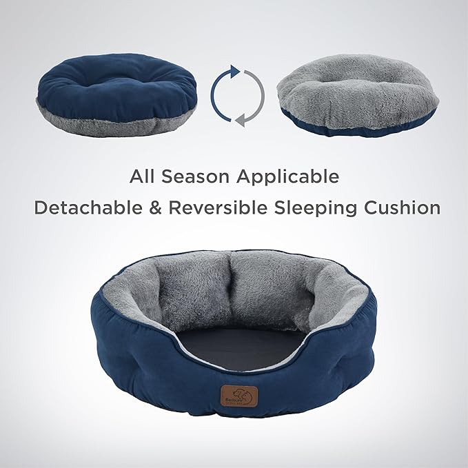 Rundes Flanell-Katzenbett