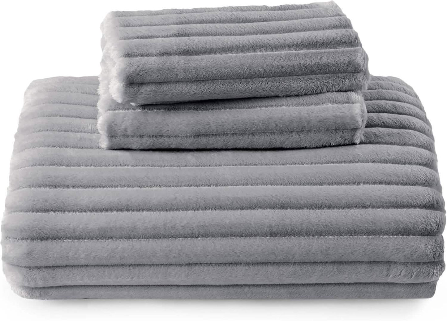 Flanell-Bettwäsche-Set mit Streifenmuster