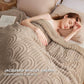 Bogen-Design Flauschige Sherpa Decke
