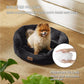 Rundes Flanell-Katzenbett