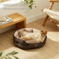 Rundes Flanell-Katzenbett