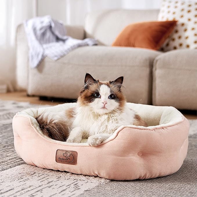 Rundes Flanell-Katzenbett