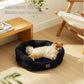 Rundes Flanell-Katzenbett