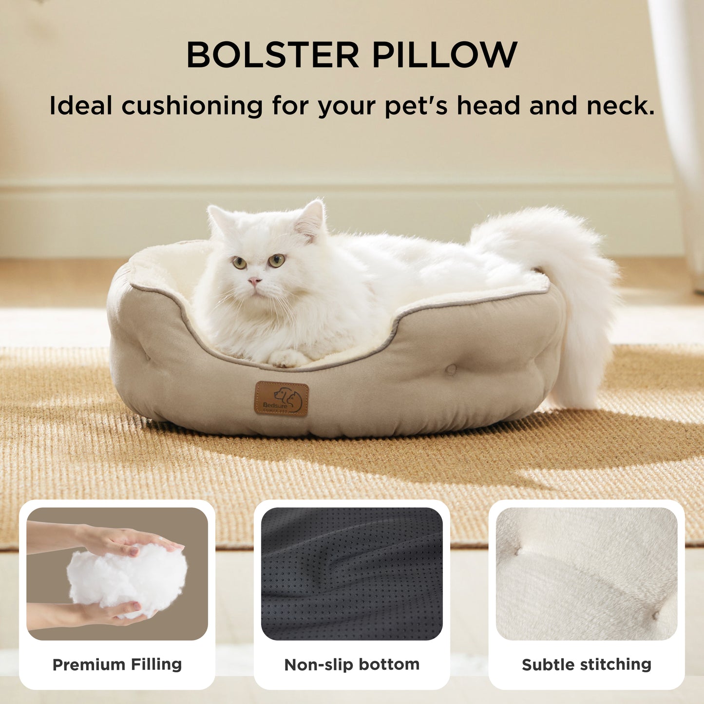 Rundes Flanell-Katzenbett