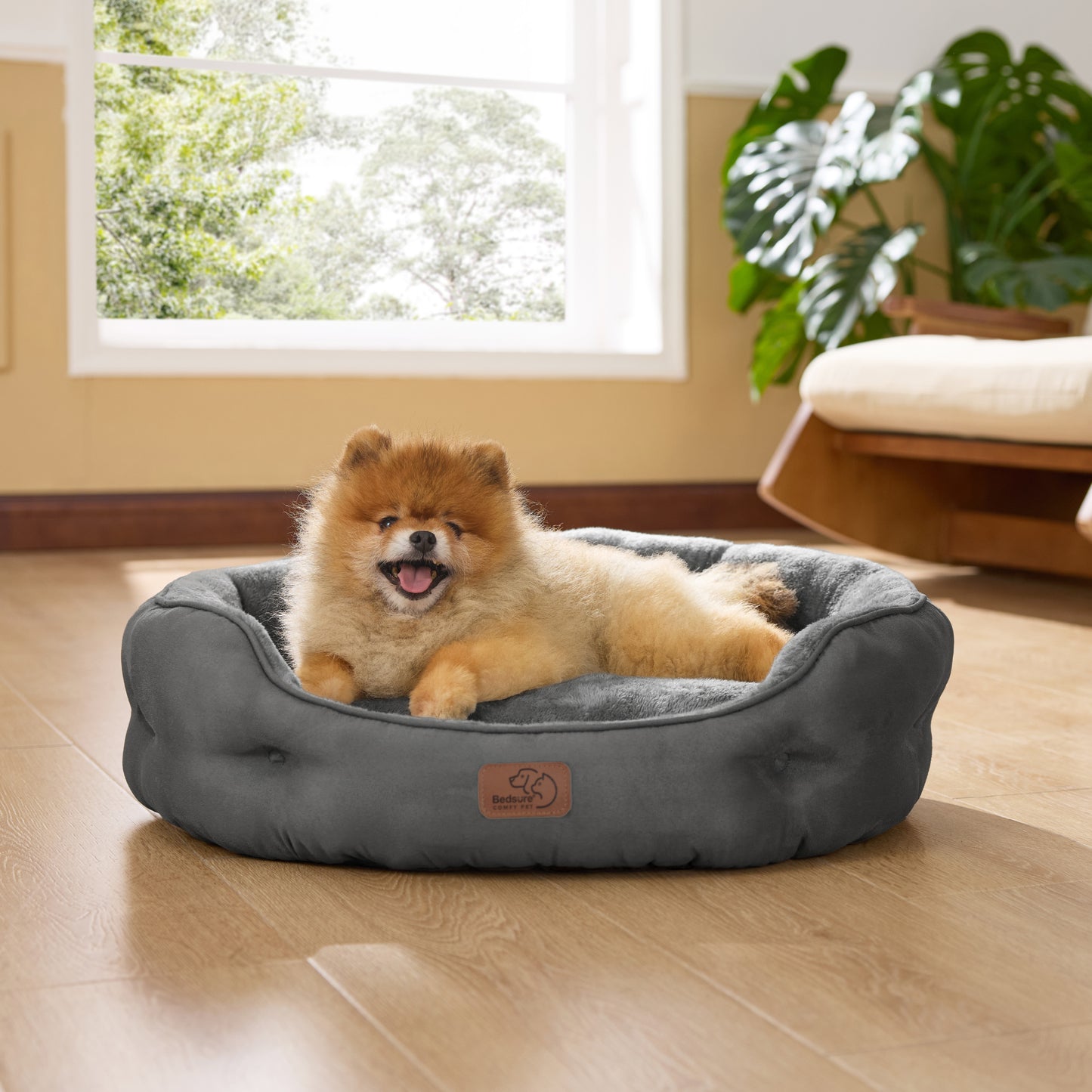 Rundes Flanell-Katzenbett