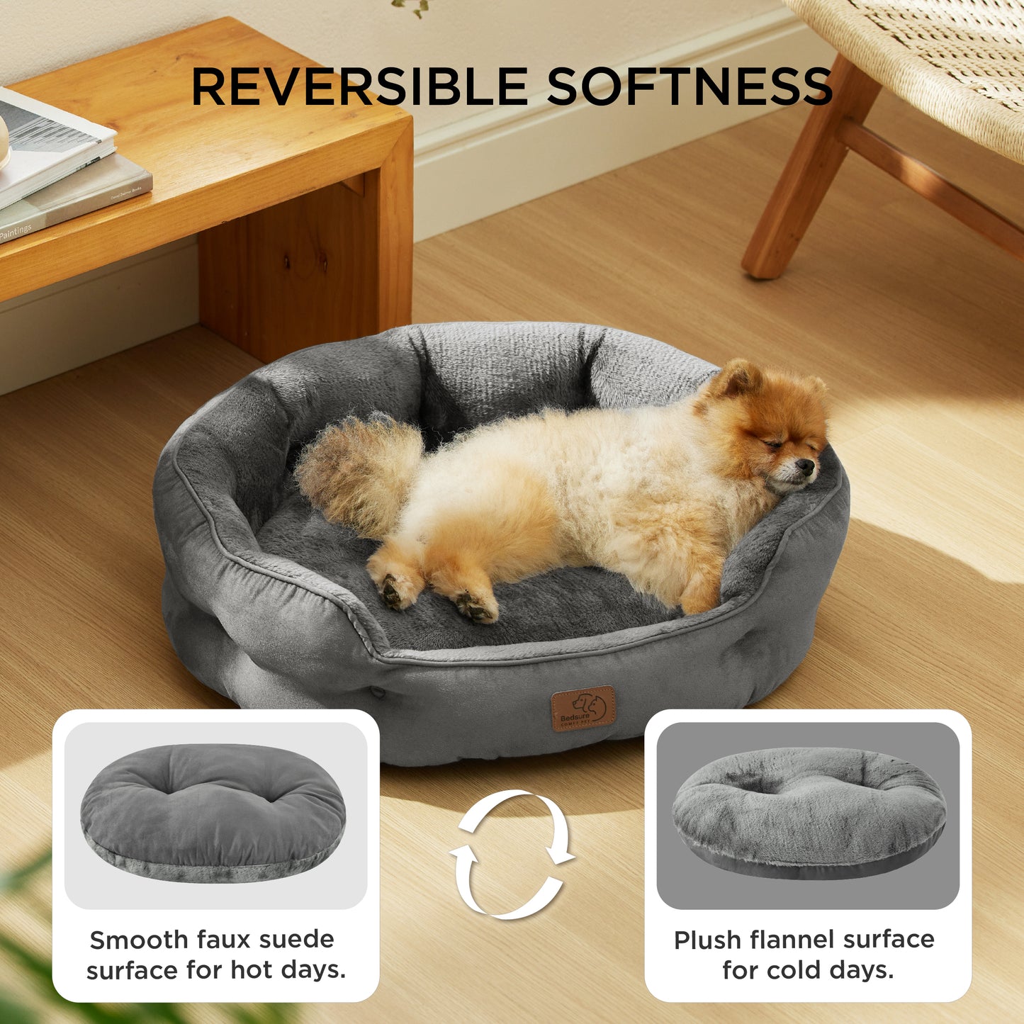 Rundes Flanell-Katzenbett