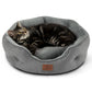 Rundes Flanell-Katzenbett