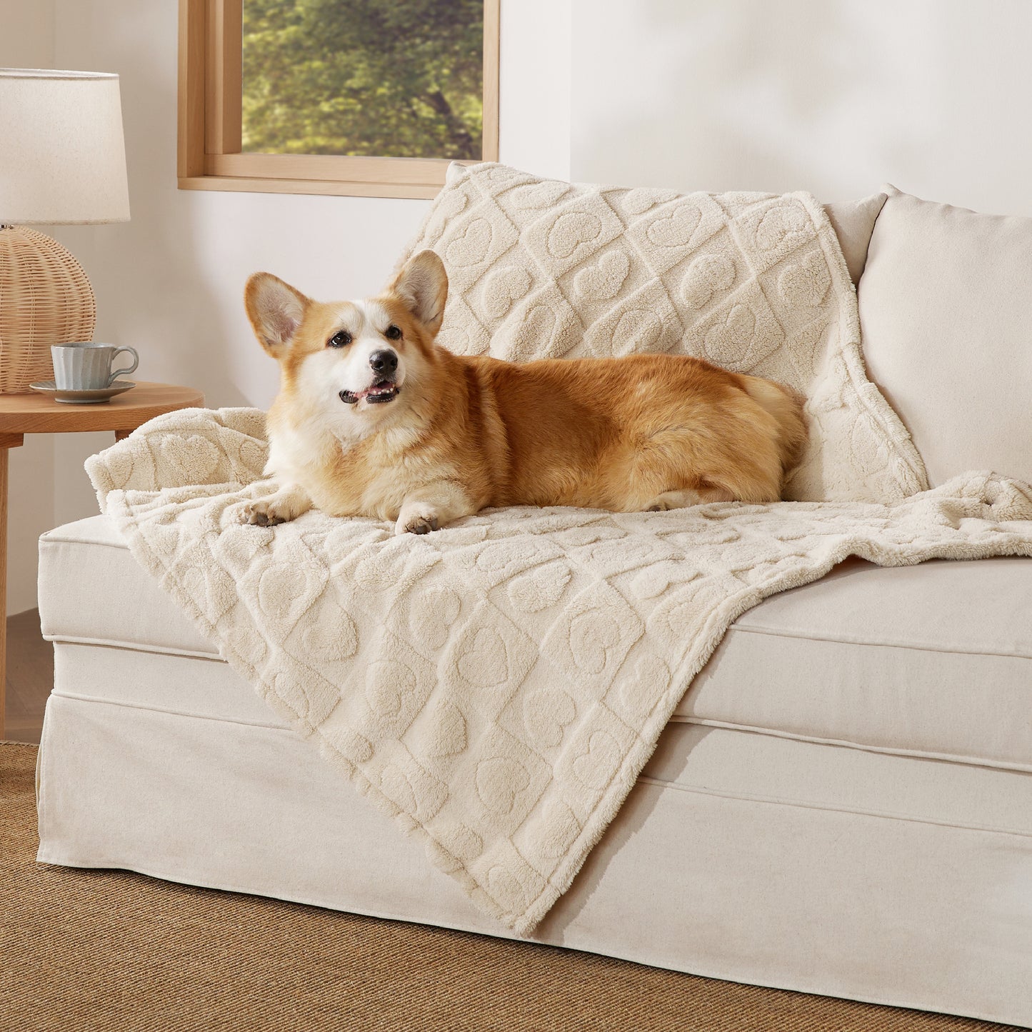 Jacquard Fleece Haustierdeckecke