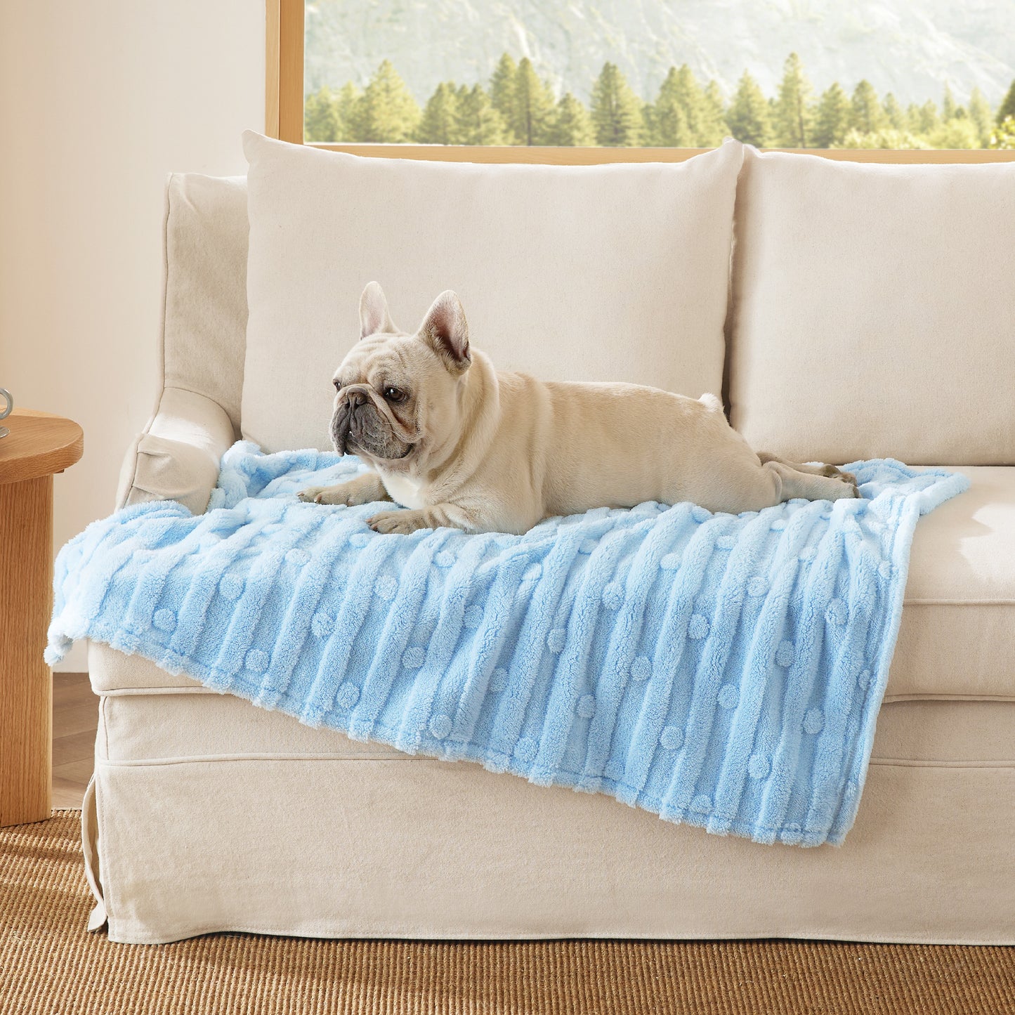 Jacquard Fleece Haustierdeckecke