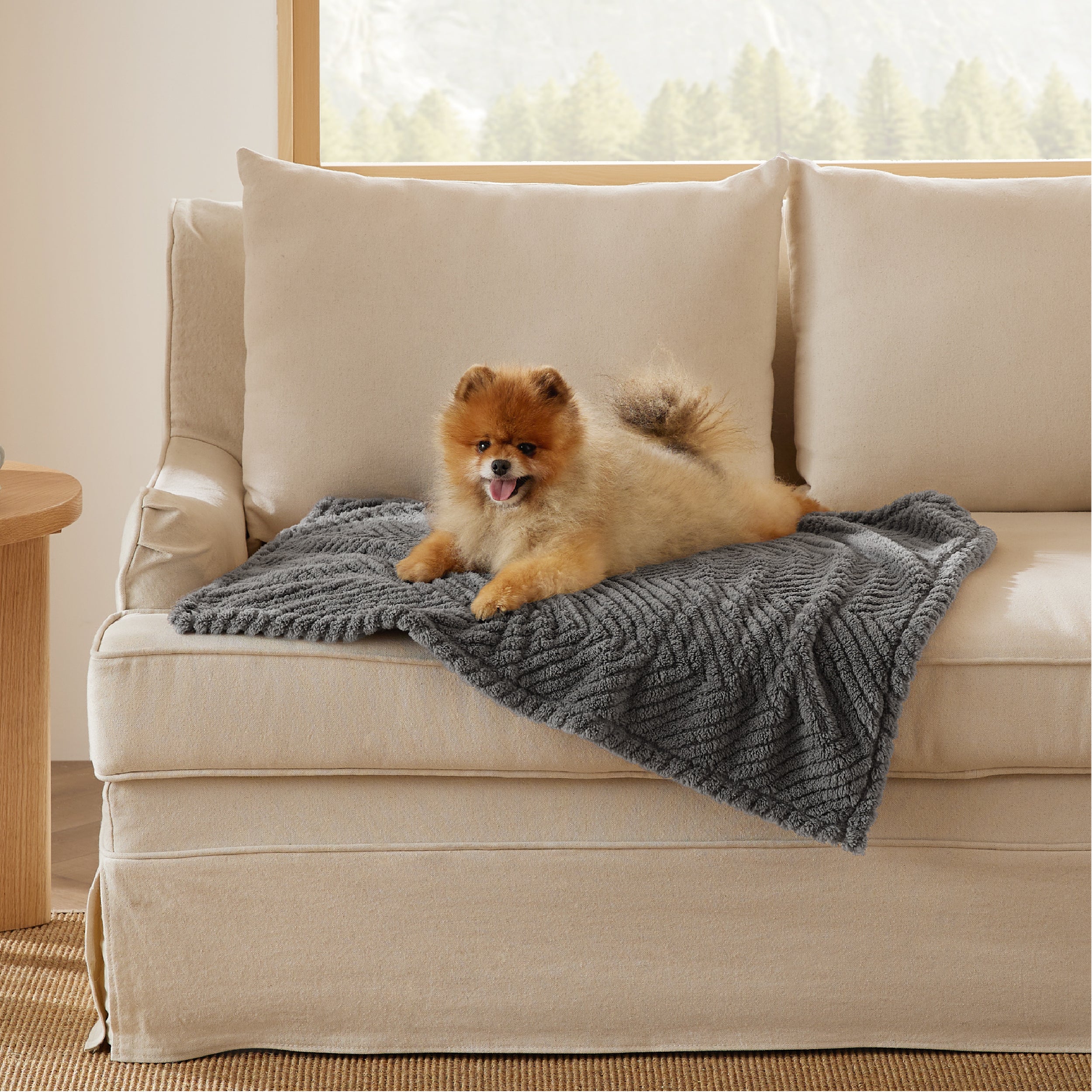 Jacquard Fleece Haustierdeckecke