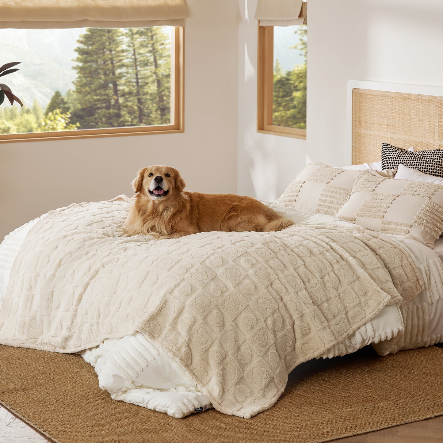 Jacquard Fleece Haustierdeckecke