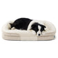 Ovales Hundekissenmit Nackenrolle