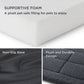Fleece-Schaumstoff-Haustiermatte