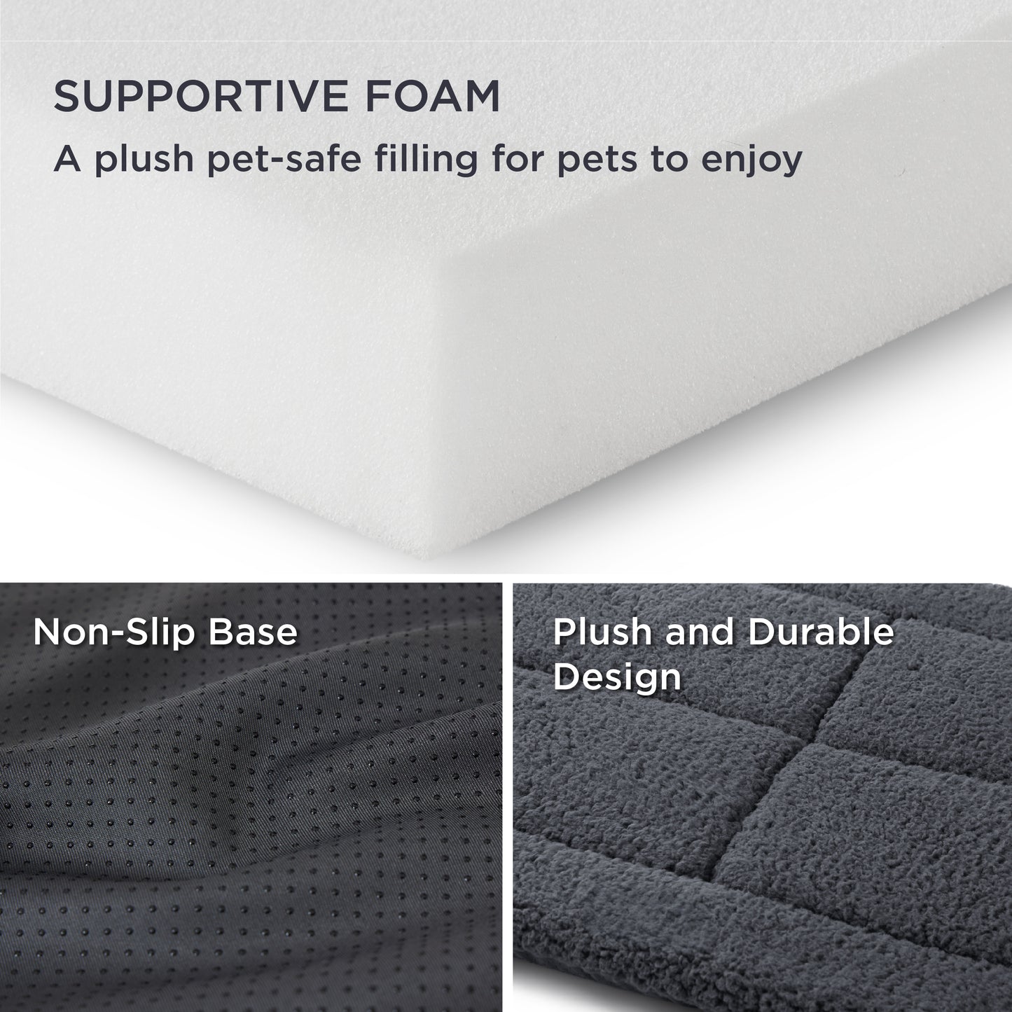 Fleece-Schaumstoff-Haustiermatte