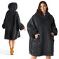Flauschige Sherpa-Fleece-Tragedecke mit Ärmeln