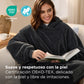 Flauschige Sherpa-Fleece-Tragedecke mit Ärmeln