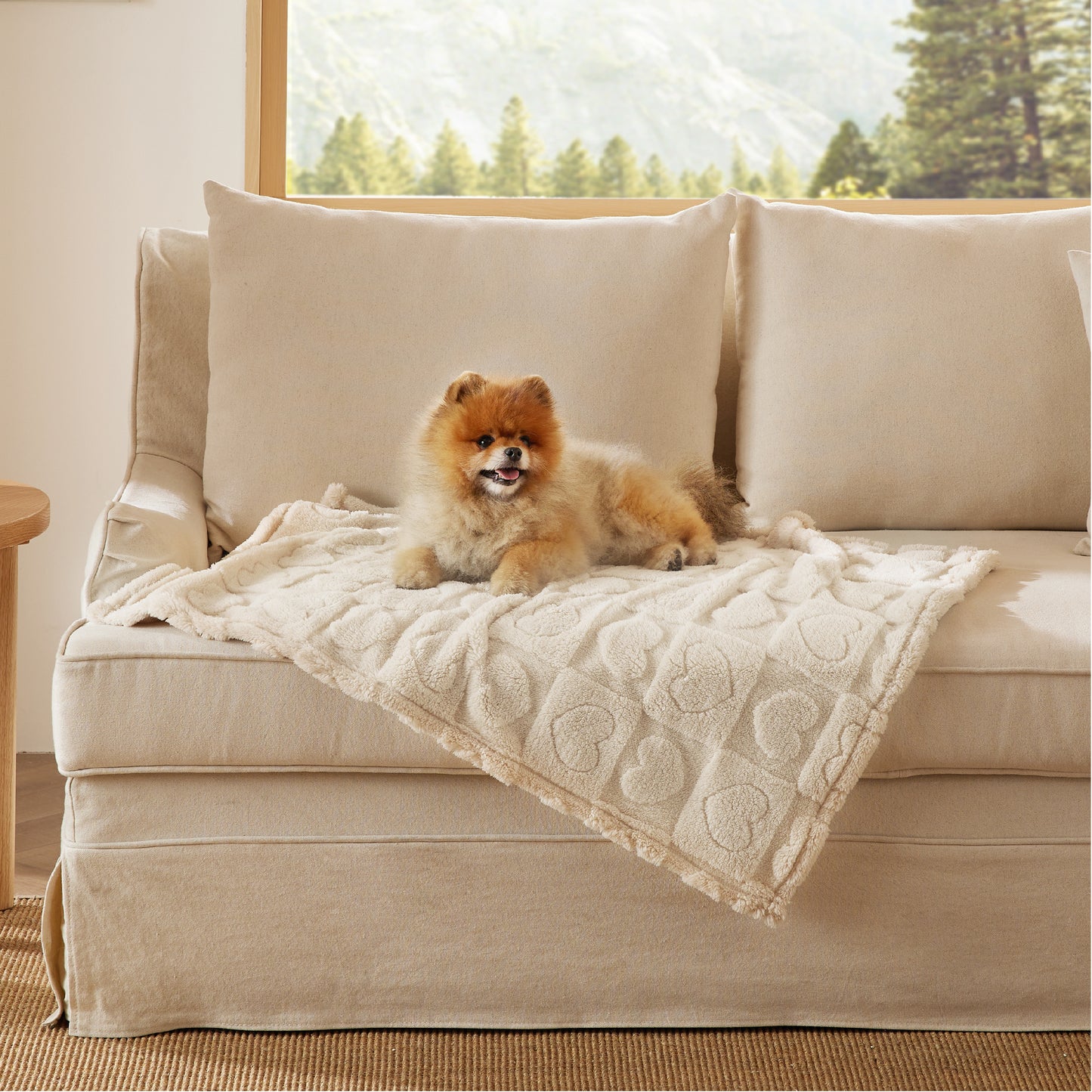 Jacquard Fleece Haustierdeckecke